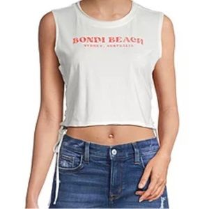 Arizona crew neck crop top.